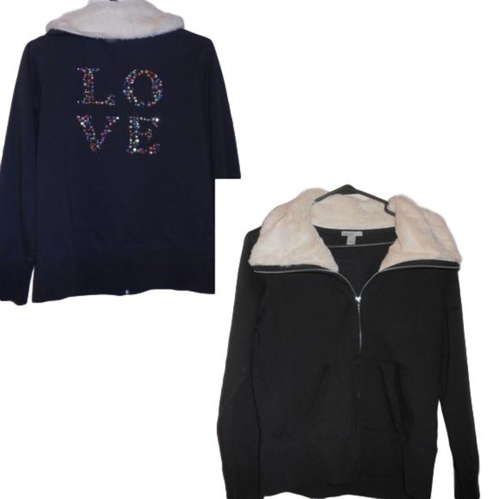 Old Navy Junior Medium LOVE Jeweled Jacket